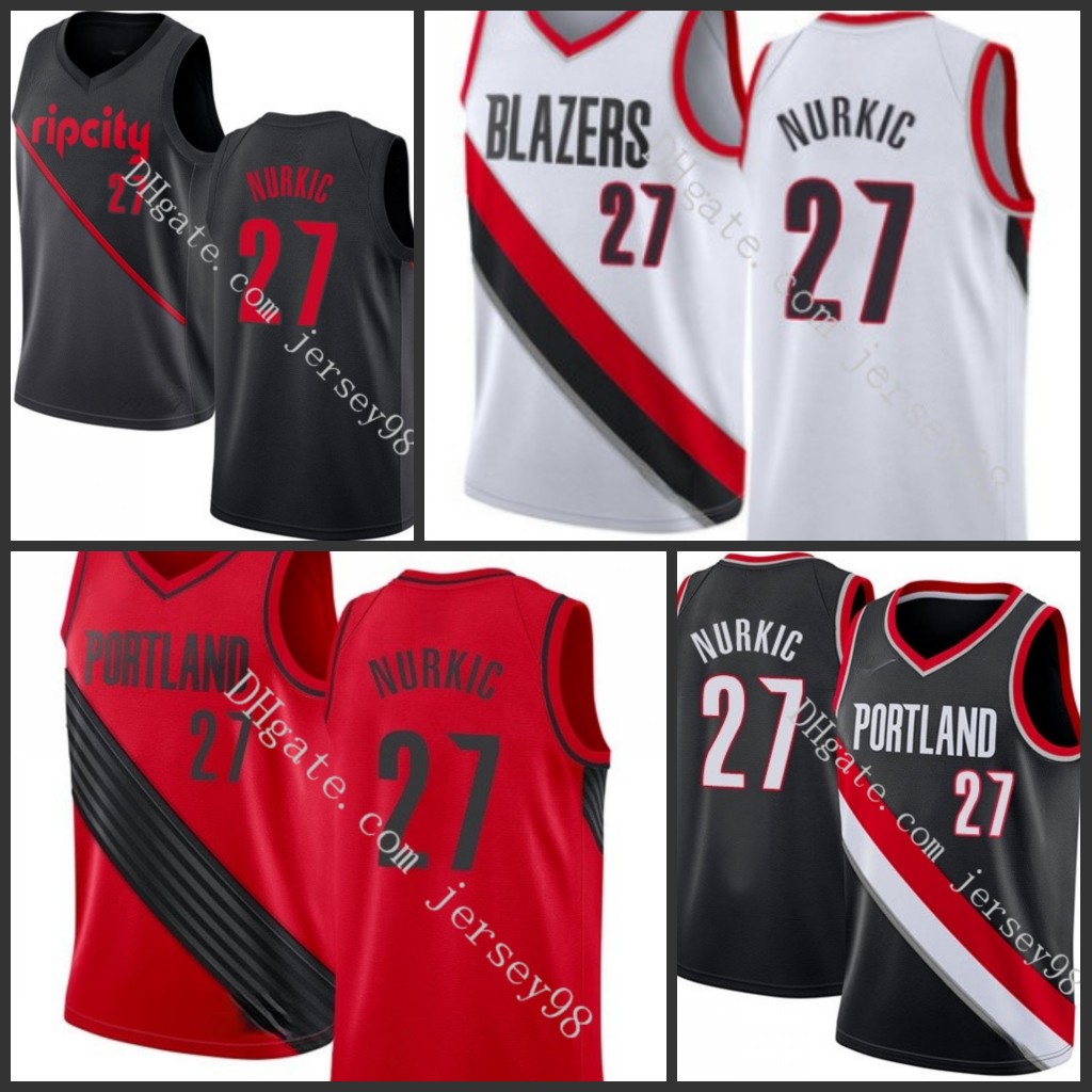 PortlandTrailBlazersmen #27Jusuf Nurkic white retro BasketballJersey, Black
PortlandTrailBlazersmen #27Jusuf Nurkic white retro BasketballJersey, Black