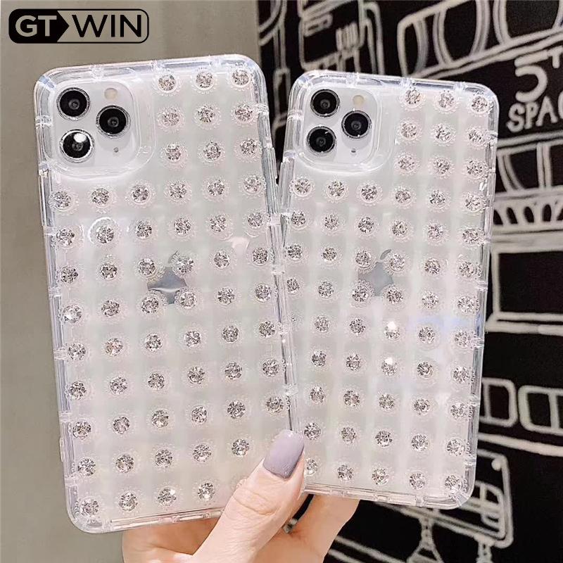 Rhinestone Glitter Phone Case For 11 Pro XS MAX XR 8 Plus Soft Silicone TPU Diamond Protector Back Cover Cell Cases
Rhinestone Glitter Phone Case For 11 Pro XS MAX XR 8 Plus Soft Silicone TPU Diamond Protector Back Cover Cell Cases