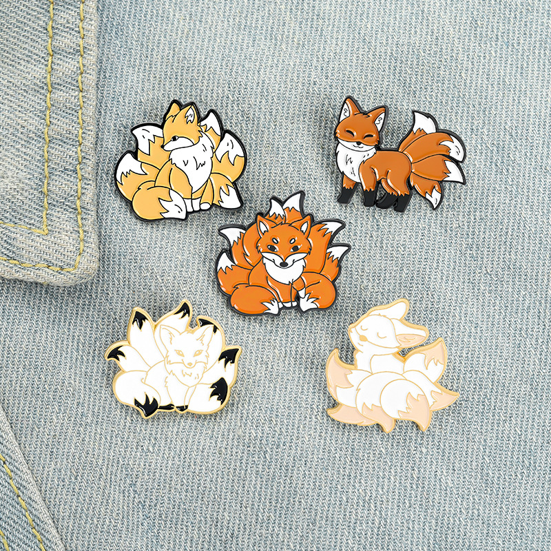 Cute Cartoon Nine-tailed Fox Cowboy Pins Alloy Rabbit Clothes Badge Accessories Wholesale Children School Bags Hats Brooches Jewelry
Cute Cartoon Nine-tailed Fox Cowboy Pins Alloy Rabbit Clothes Badge Accessories Wholesale Children School Bags Hats Brooches Jewelry