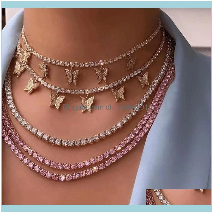 Necklaces & Pendants Jewelrytrendy Charm Tennis Butterfly Choker Necklace For Women Gold Color Rhinestone Chain Pendant Jewelry Wholesale Gi 
Necklaces & Pendants Jewelrytrendy Charm Tennis Butterfly Choker Necklace For Women Gold Color Rhinestone Chain Pendant Jewelry Wholesale Gi