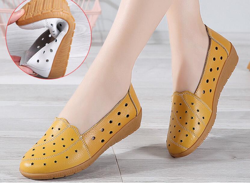 2021 new breathable peas shoes mother women's casual shoes soft beef tendon sole, Yellow
2021 new breathable peas shoes mother women's casual shoes soft beef tendon sole, Yellow