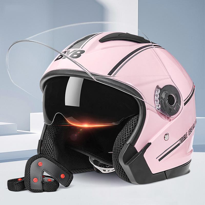 Motorcycle Helmets Helmet Open Face Vintage Retro Jet Pilot Safety Capacete De Motocicleta Mopeds Scooter Cascos Commute Pink, Gray(56-62cm)
Motorcycle Helmets Helmet Open Face Vintage Retro Jet Pilot Safety Capacete De Motocicleta Mopeds Scooter Cascos Commute Pink, Gray(56-62cm)