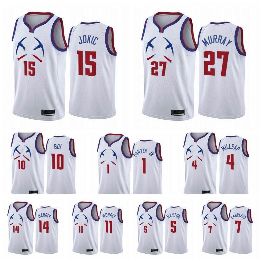 2021 Basketball Jersey Denver Nuggets Men Nikola Michael Porter Jr. Bol Bol Jokic Jamal Murray Earned Edition White #15, Black;red
2021 Basketball Jersey Denver Nuggets Men Nikola Michael Porter Jr. Bol Bol Jokic Jamal Murray Earned Edition White #15, Black;red