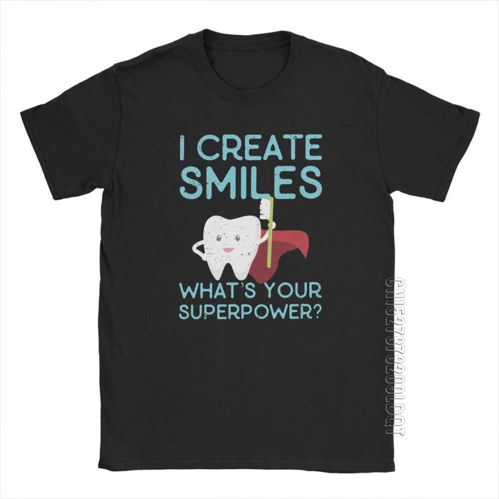 I Create Smiles T-Shirt Men Dentist Dental Hygienist Male Tshirt Vintage Basic Tees O Neck Pure Cotton Tops Gift Idea T Shirts 210629, White
I Create Smiles T-Shirt Men Dentist Dental Hygienist Male Tshirt Vintage Basic Tees O Neck Pure Cotton Tops Gift Idea T Shirts 210629, White