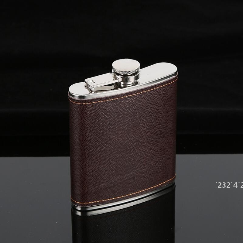 6oz Hip Flasks Leather Whiskey Flagon Leak Proof Stainless Steel Hip Flasks Outdoor Portable Wine Pot Pocket Flask LLB10957
6oz Hip Flasks Leather Whiskey Flagon Leak Proof Stainless Steel Hip Flasks Outdoor Portable Wine Pot Pocket Flask LLB10957