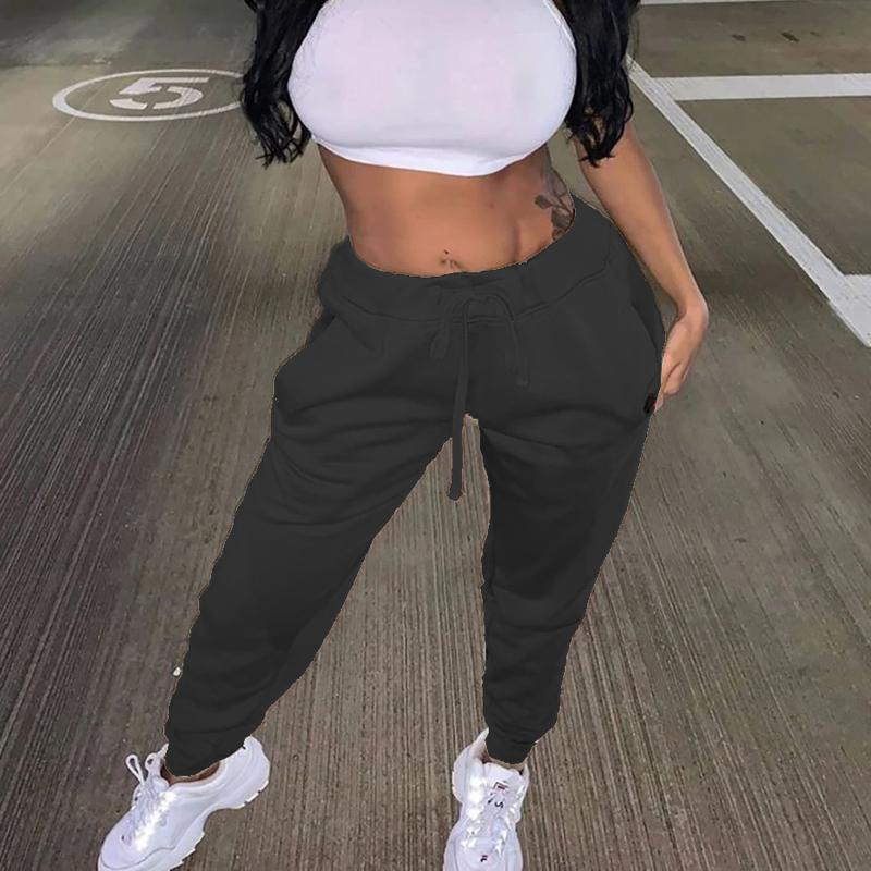 Women's Pants & Capris Women Sports Fashion Solid Color Drawstring Running Sweatpants Casual Female Workout Clothes Loose Joggers Trousers, Black;white
Women's Pants & Capris Women Sports Fashion Solid Color Drawstring Running Sweatpants Casual Female Workout Clothes Loose Joggers Trousers, Black;white