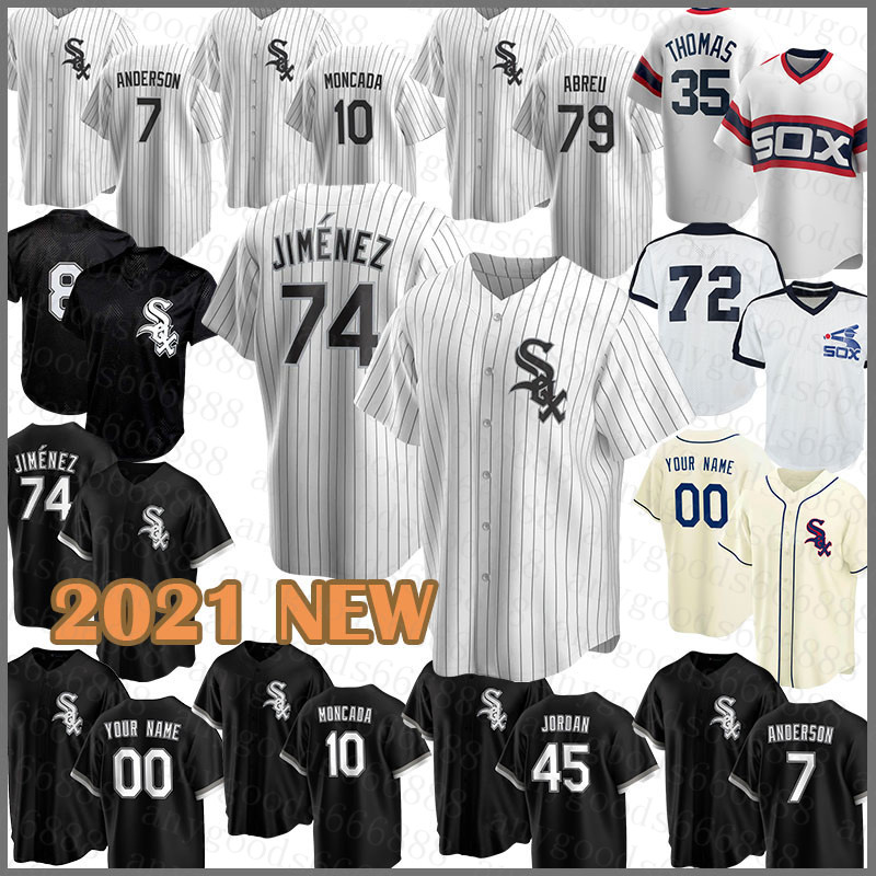 Chicago Baseball Jersey White Sox Custom 74 Eloy Jimenez 45 Michael 7 Tim Anderson 8 Bo Jackson 10 Yoan Moncada Frank Thomas 21 Todd Frazier, Blue;black
Chicago Baseball Jersey White Sox Custom 74 Eloy Jimenez 45 Michael 7 Tim Anderson 8 Bo Jackson 10 Yoan Moncada Frank Thomas 21 Todd Frazier, Blue;black