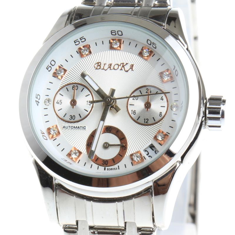 Wristwatches EST BIAOKA GOLD MECHANICAL WATCH TOP AUTOMATIC WOMEN STAINLESS STEEL SKELETON CLOCK FEMALE, White
Wristwatches EST BIAOKA GOLD MECHANICAL WATCH TOP AUTOMATIC WOMEN STAINLESS STEEL SKELETON CLOCK FEMALE, White