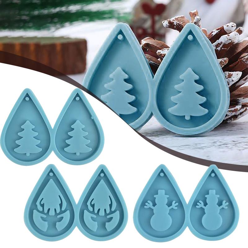Party Decoration 1PC Christmas Earring Resin Mold Xmas Tree Deer Snowman Santa Claus Elk Crafts Crystal Dangle Jewelry Making Tools DIY Pend
Party Decoration 1PC Christmas Earring Resin Mold Xmas Tree Deer Snowman Santa Claus Elk Crafts Crystal Dangle Jewelry Making Tools DIY Pend