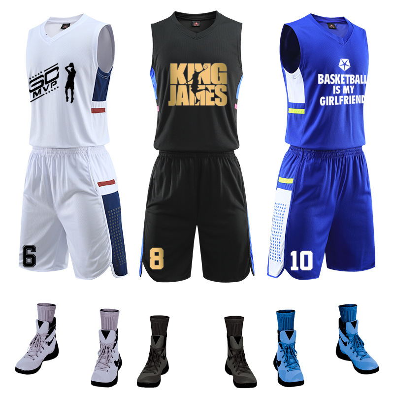 tracksuit sport suit basketball boys' and girls' sports team training vest group purchase breathable printed, Gray
tracksuit sport suit basketball boys' and girls' sports team training vest group purchase breathable printed, Gray