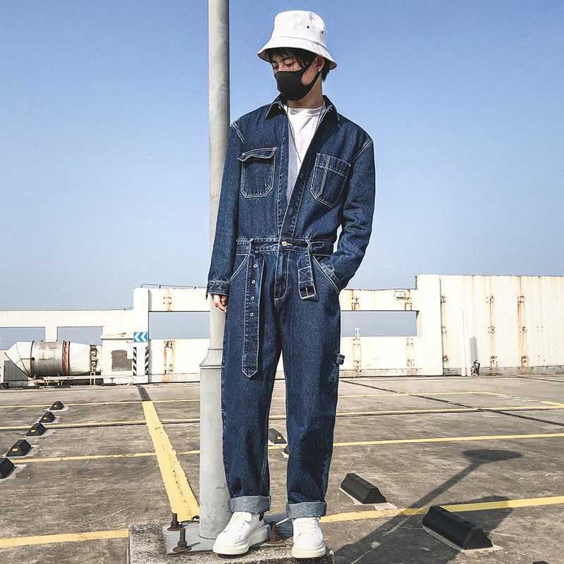 Firmranch Men/Women Vintage Dad Jumpsuit Jeans Pants&Jackets Ins American Casual Straight Long Denim Coverall Siamese Trousers, Blue
Firmranch Men/Women Vintage Dad Jumpsuit Jeans Pants&Jackets Ins American Casual Straight Long Denim Coverall Siamese Trousers, Blue