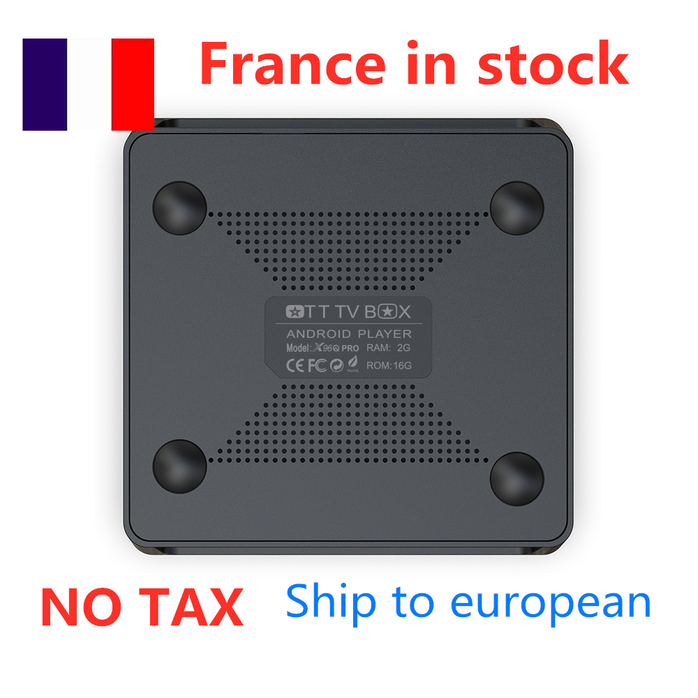 SHIP FROM France X96Q PRO tv box Android 10.0 H313 Chip 2GB 16GB 2.4G 4K Smart wifi