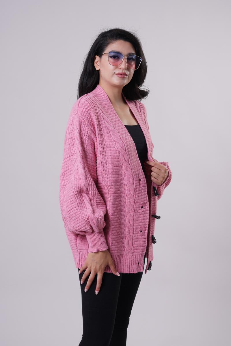 Women's Wool & Blends MANGA Buttoned Cardigan, Black 
Women's Wool & Blends MANGA Buttoned Cardigan, Black