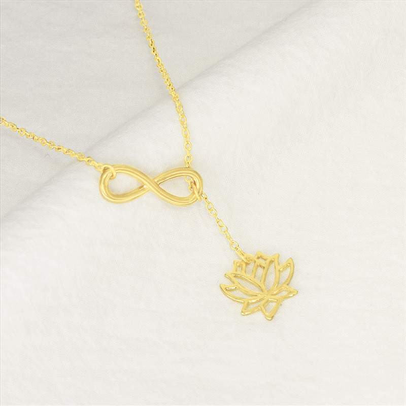 Europe and the United States of eight lotus necklace female fashion joker adorn article friend a gift
Europe and the United States of eight lotus necklace female fashion joker adorn article friend a gift