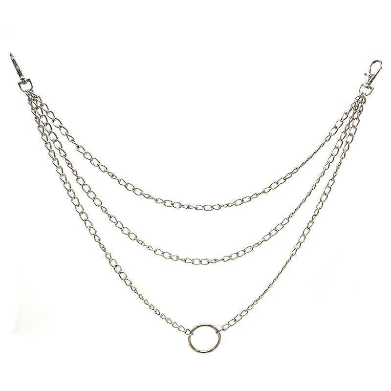 Keychains Three Strands Metal Wallet Chain 3 Layer Rock Punk Hook Portachiavi Biker Trousers Pant Waist Link Belt Key Chains Men Jewelry
Keychains Three Strands Metal Wallet Chain 3 Layer Rock Punk Hook Portachiavi Biker Trousers Pant Waist Link Belt Key Chains Men Jewelry