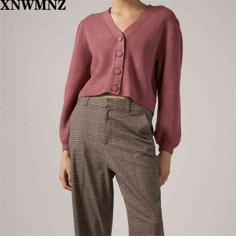 Women Fashion ribbed knit cardigan Vintage Cropped V-neck Long balloon Sleeve Female Chic outwear coat tops 210520, Picture color
Women Fashion ribbed knit cardigan Vintage Cropped V-neck Long balloon Sleeve Female Chic outwear coat tops 210520, Picture color