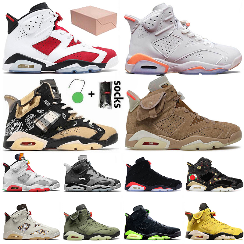 2021 With Box BRITISH KHAKI Jumpman 6 6s Men Women Basketball Shoes Retro Carmine Quai 54 Tech Chrome Travis Scotts Hare Trainers Sports Sneakers 
2021 With Box BRITISH KHAKI Jumpman 6 6s Men Women Basketball Shoes Retro Carmine Quai 54 Tech Chrome Travis Scotts Hare Trainers Sports Sneakers