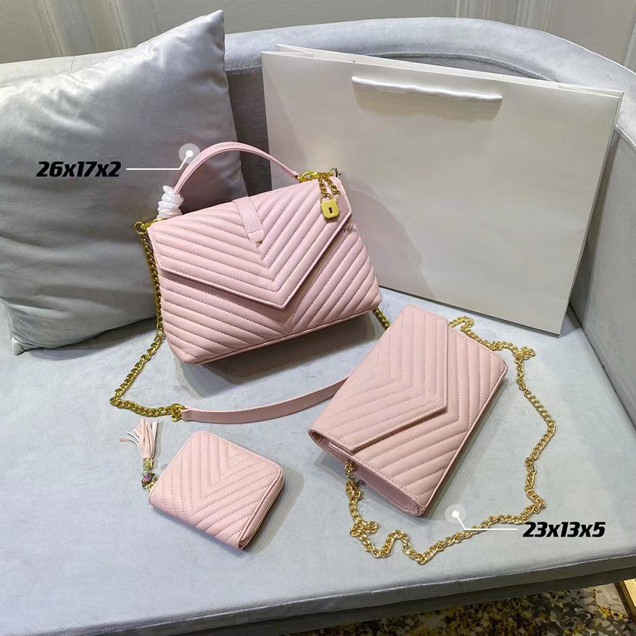 Genuine Leather Fashion woman Shoulder Bags Three-piece Totes Chain belt Handbag Classic pattern Design Super Large Capacity High Quality Gifts 04, Dustbag
Genuine Leather Fashion woman Shoulder Bags Three-piece Totes Chain belt Handbag Classic pattern Design Super Large Capacity High Quality Gifts 04, Dustbag