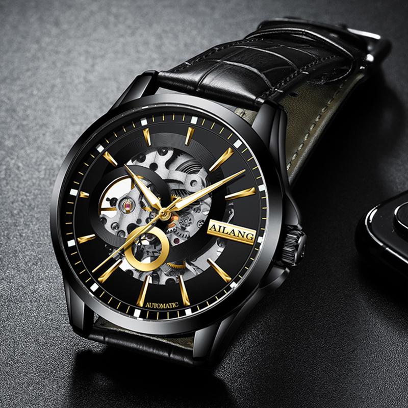 Authentic Watch Male Black Technology Student Trend Hollow Leather Belt Men's Mechanical Wristwatches, Color2
Authentic Watch Male Black Technology Student Trend Hollow Leather Belt Men's Mechanical Wristwatches, Color2