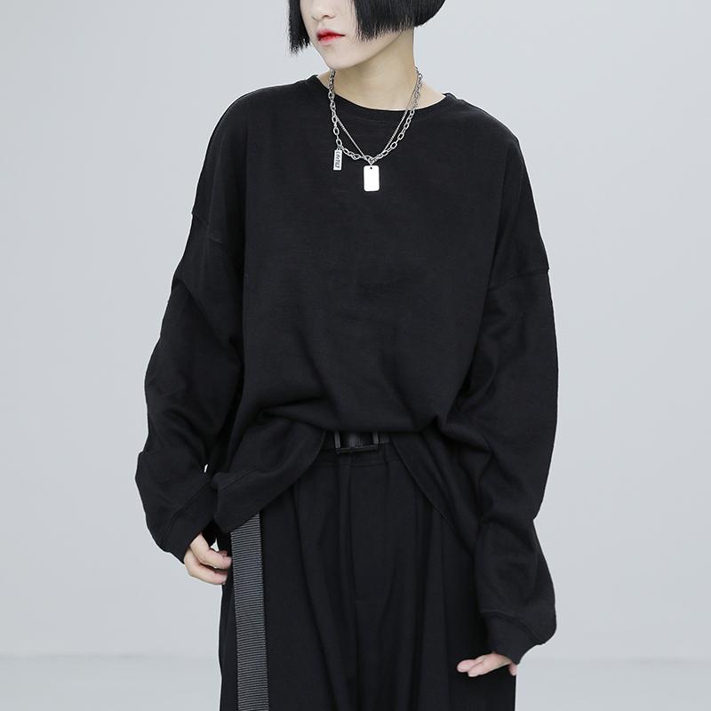 Women' Hoodies & Sweatshirts Long Sweater Spring And Autumn Large Version Loose Lazy Style Black Simple Early Sleeve Top
Women' Hoodies & Sweatshirts Long Sweater Spring And Autumn Large Version Loose Lazy Style Black Simple Early Sleeve Top