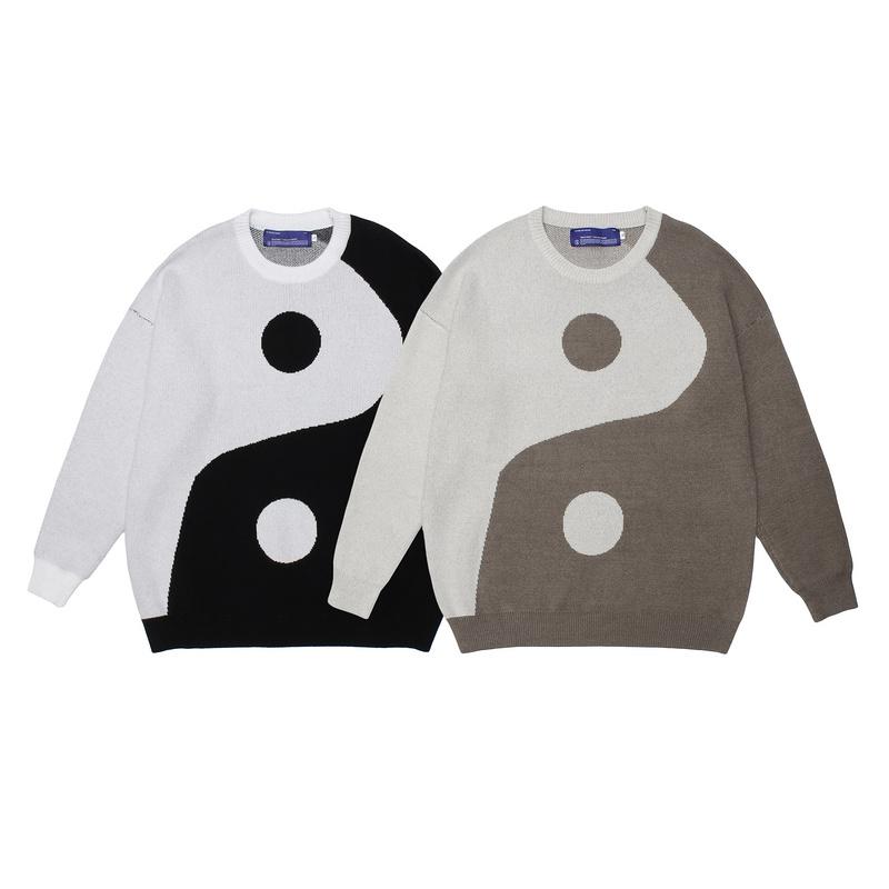 Men's Sweaters 2022 Arrival BASTRAP Tai Ji Sweater Men Women Couple Cotton Pullover Hip Hop High Street Casual Oversize Cardigan, White;black
Men's Sweaters 2022 Arrival BASTRAP Tai Ji Sweater Men Women Couple Cotton Pullover Hip Hop High Street Casual Oversize Cardigan, White;black