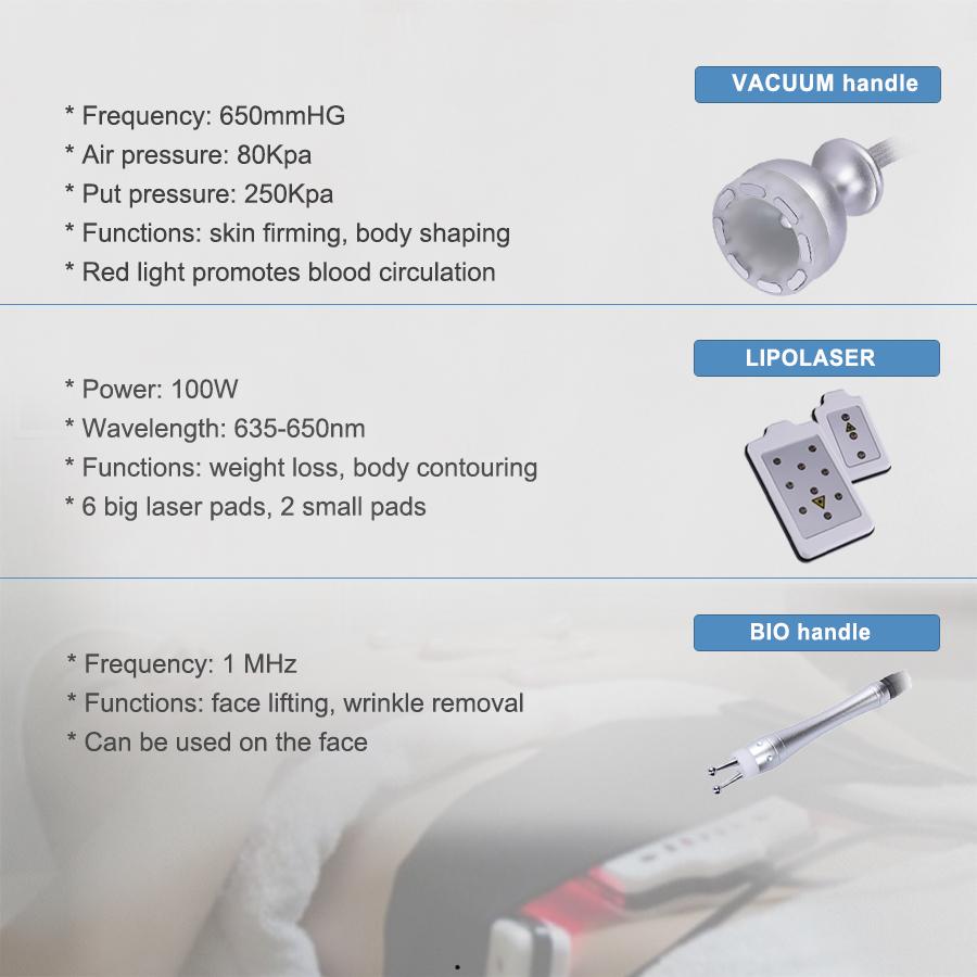 Slimming Machine 6 In 1 Ultrasonic Cavitation Body Shaping Radio Frequency Liposuction Machine