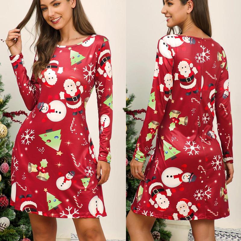 Casual Dresses Winter Cartoon Christmas Large Size Dress Women Long Sleeve Cute Ladies Vestidos Party, Black;gray
Casual Dresses Winter Cartoon Christmas Large Size Dress Women Long Sleeve Cute Ladies Vestidos Party, Black;gray