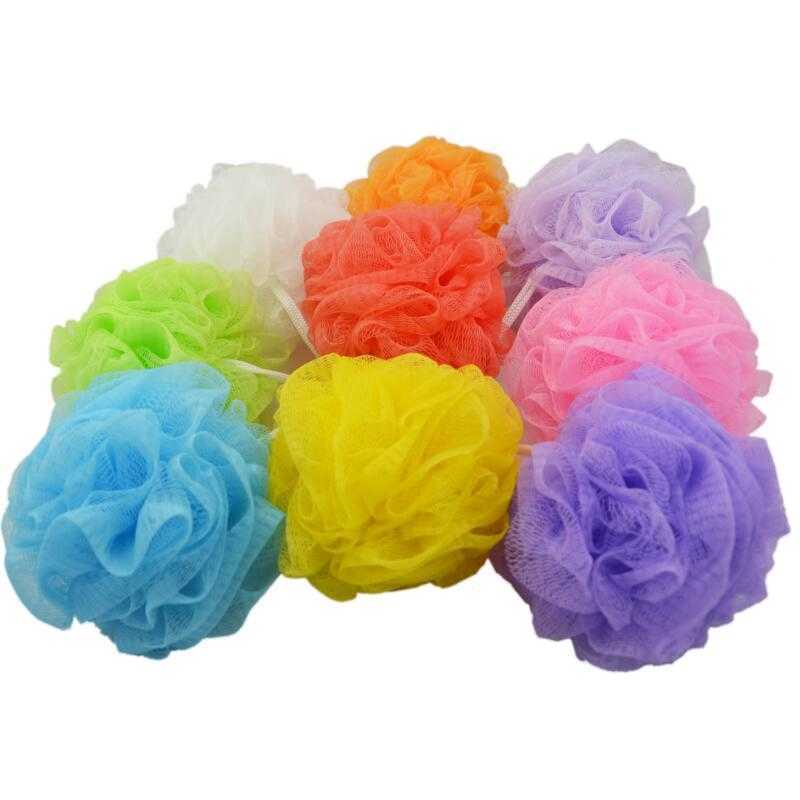 Bathroom supplies Loofah Bath Ball Mesh Sponge Milk Shower Accessories Nylon Mesh Brush Shower Ball 5g Soft Body Cleaning Mesh Brush