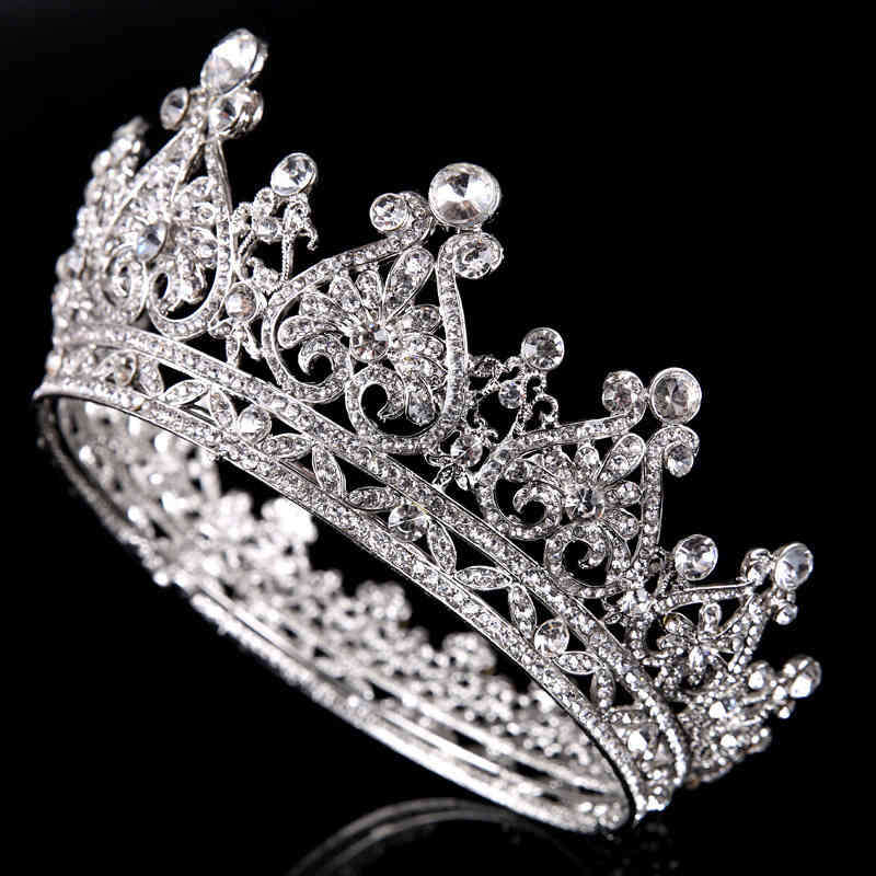 Wedding Hair Jewelry Accessories Selling Whole Circle Heart-shaped Rhinestone Crown Princess Ornament Bride