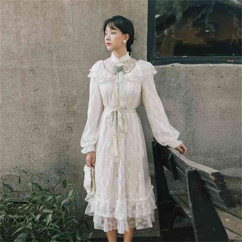 Elegant Summer Full Sleeve Mid-calf Long Dresses Lace Women Beige Vintage Stand-neck Evening Party 210603, Blue
Elegant Summer Full Sleeve Mid-calf Long Dresses Lace Women Beige Vintage Stand-neck Evening Party 210603, Blue