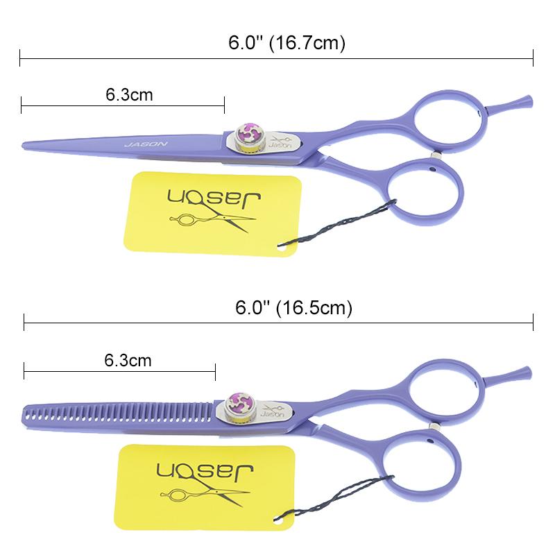 Hair Scissors Jason 6 Inch Professional Hairdressing Set Japanese Steel Barber Cutting Thinning Shears Haircut Tools A0105D