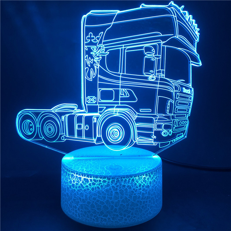 3D Illusion Acrylic Led Night Light Lamp Cool Truck Head Bedroom Decor Nightlight Smart Phone 16 Color Control Gift Kids Child
3D Illusion Acrylic Led Night Light Lamp Cool Truck Head Bedroom Decor Nightlight Smart Phone 16 Color Control Gift Kids Child