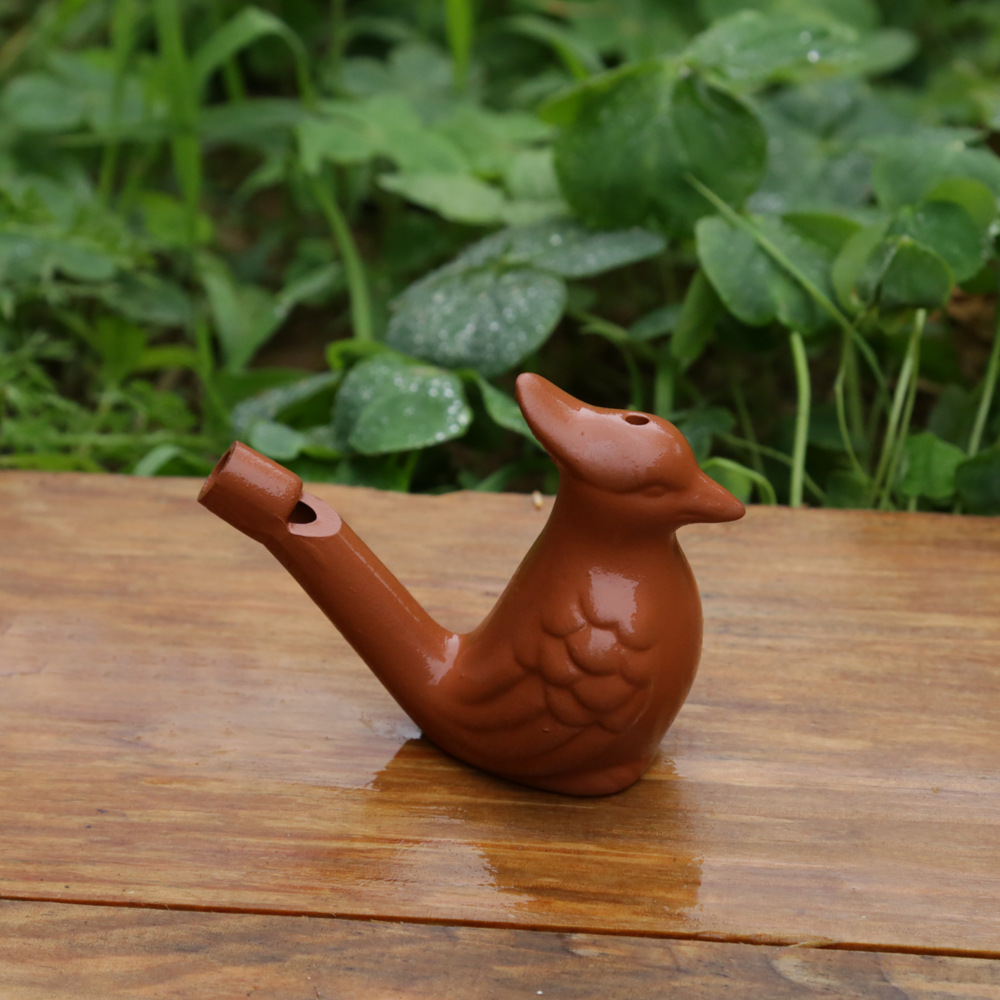 Whistle Vintage Water Bird Arts Crafts Whistles Clay Ocarina Warbler Song Ceramic Chirps Children Bathing Toys GGA2002 Free shipping