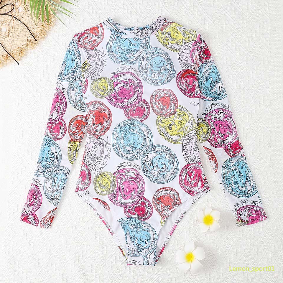 Lemon One Piece Mesh Long Sleeve Ladies Swimwear Designer Letter Print Women' Bikini Summer Swimsuit 1114, Dust bag
Lemon One Piece Mesh Long Sleeve Ladies Swimwear Designer Letter Print Women' Bikini Summer Swimsuit 1114, Dust bag