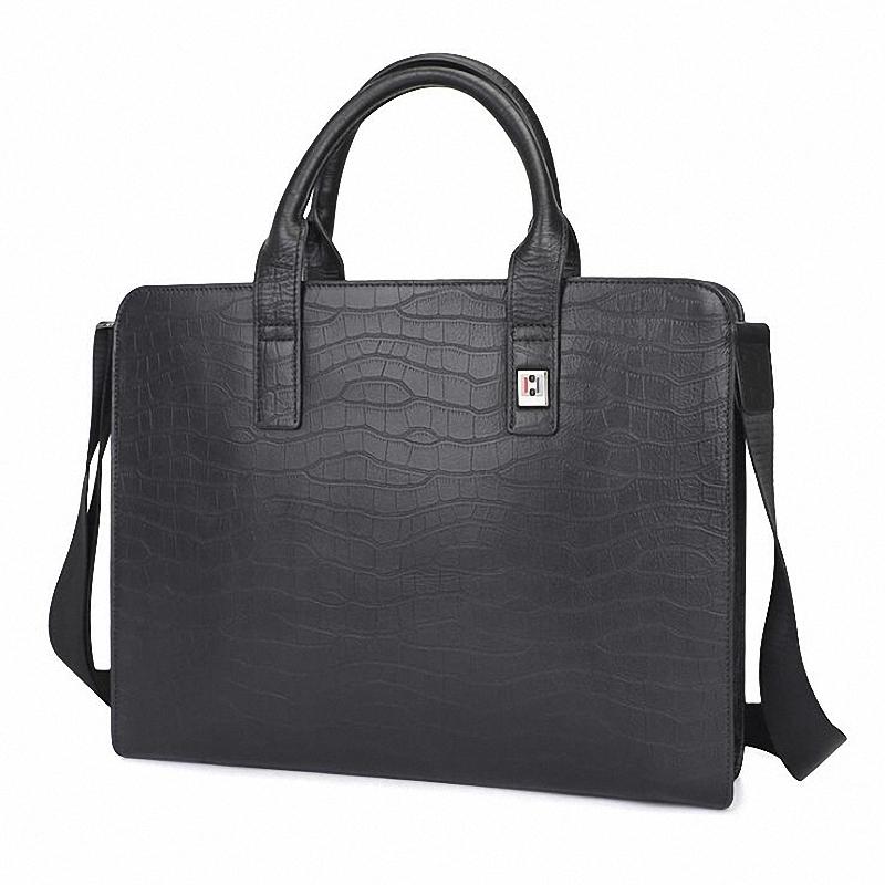 Briefcases Alligator Men's Bags Genuine Leather Lawyer/office Bag For Men Laptop Documents, Black
Briefcases Alligator Men's Bags Genuine Leather Lawyer/office Bag For Men Laptop Documents, Black