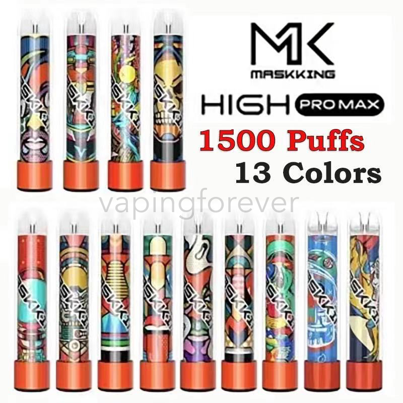 Maskking High Pro Max Disposable Vape Device Electronic Cigarettes Starter Kit 1500 Puffs 4.5ml Cartridge Ready To Use Transparent Mouthpiece Bang xxl
Maskking High Pro Max Disposable Vape Device Electronic Cigarettes Starter Kit 1500 Puffs 4.5ml Cartridge Ready To Use Transparent Mouthpiece Bang xxl