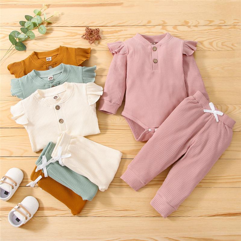 Clothing Sets Born Baby Girl Knitted Ribbed Long Sleeve Ruffles Romper + Elastic Waist Pants Fall Winter Solid Colour Clothes Homewear, White
Clothing Sets Born Baby Girl Knitted Ribbed Long Sleeve Ruffles Romper + Elastic Waist Pants Fall Winter Solid Colour Clothes Homewear, White