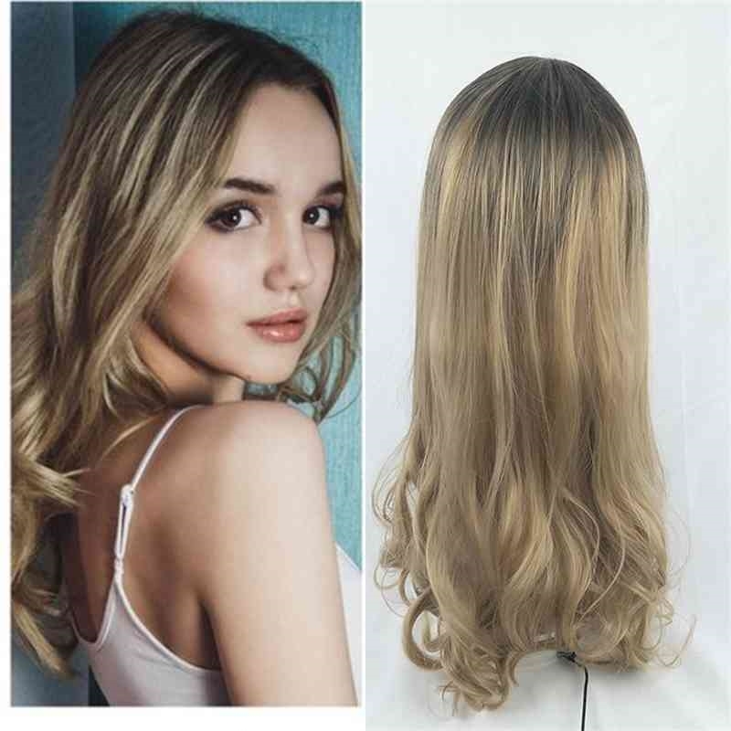 female New long wig curly hair changing color fashion chemical fiber wigs, Black gradient flax
female New long wig curly hair changing color fashion chemical fiber wigs, Black gradient flax