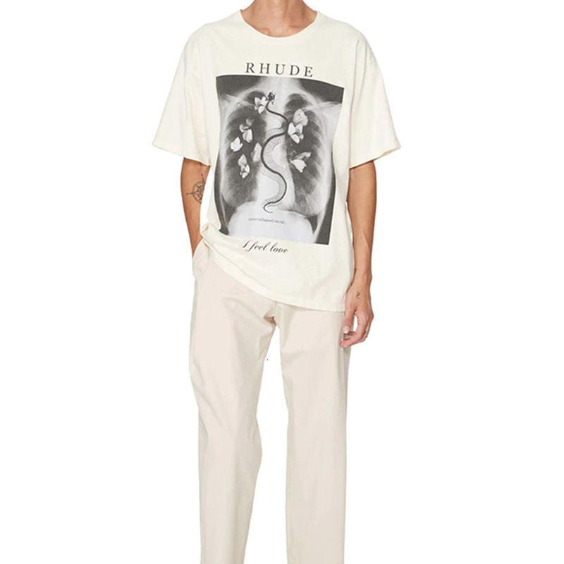 Meichao Rhude Butterfly Bone Print High Street Hip Hop Loose Round Neck Short Sleeve T-shirt for Women and Men, White;black
Meichao Rhude Butterfly Bone Print High Street Hip Hop Loose Round Neck Short Sleeve T-shirt for Women and Men, White;black