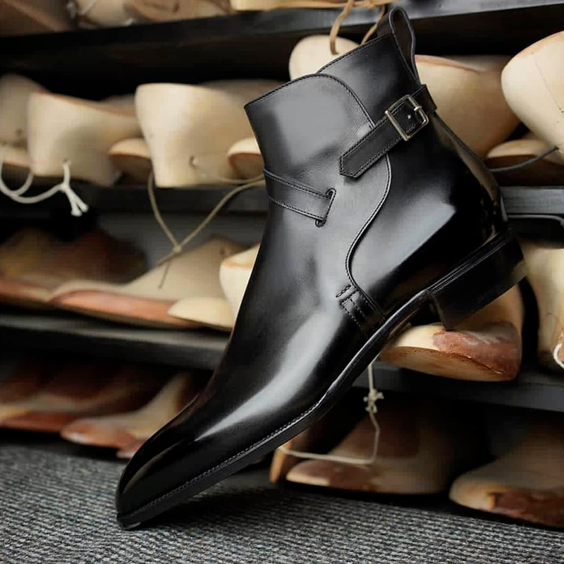 Trend high-top boots fashion shoes single strap buckle pu leather Chelsea business formal wear casual HL092, Black
Trend high-top boots fashion shoes single strap buckle pu leather Chelsea business formal wear casual HL092, Black