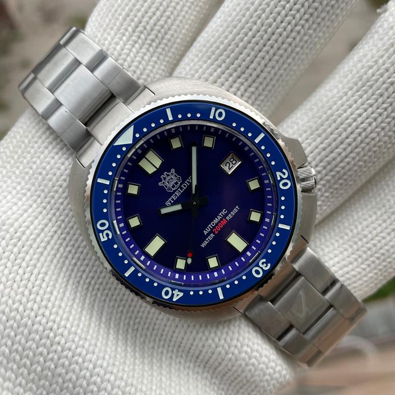 Wristwatches 2021 STEELDIVE Men's Fashion Abalone 200m Waterproof Luminous Stainless Steel Mechanical Ceramic Bezel Diver Watch SD1980, 80 h-ss
Wristwatches 2021 STEELDIVE Men's Fashion Abalone 200m Waterproof Luminous Stainless Steel Mechanical Ceramic Bezel Diver Watch SD1980, 80 h-ss