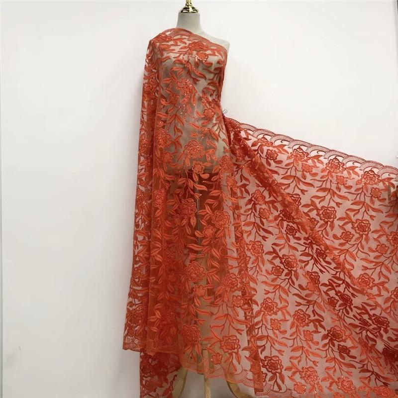 Ribbon Orange African Lace High Quality French Fabric With Milk Silk Sequins Onion For Nigerian Wedding Dress
Ribbon Orange African Lace High Quality French Fabric With Milk Silk Sequins Onion For Nigerian Wedding Dress