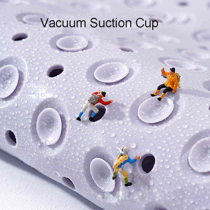 Bathroom Bathtub Large Strong Suction Anti Slip Bath Shower Mat PVC Foot Pad Dwe74 Odorless Non-Toxic 211109