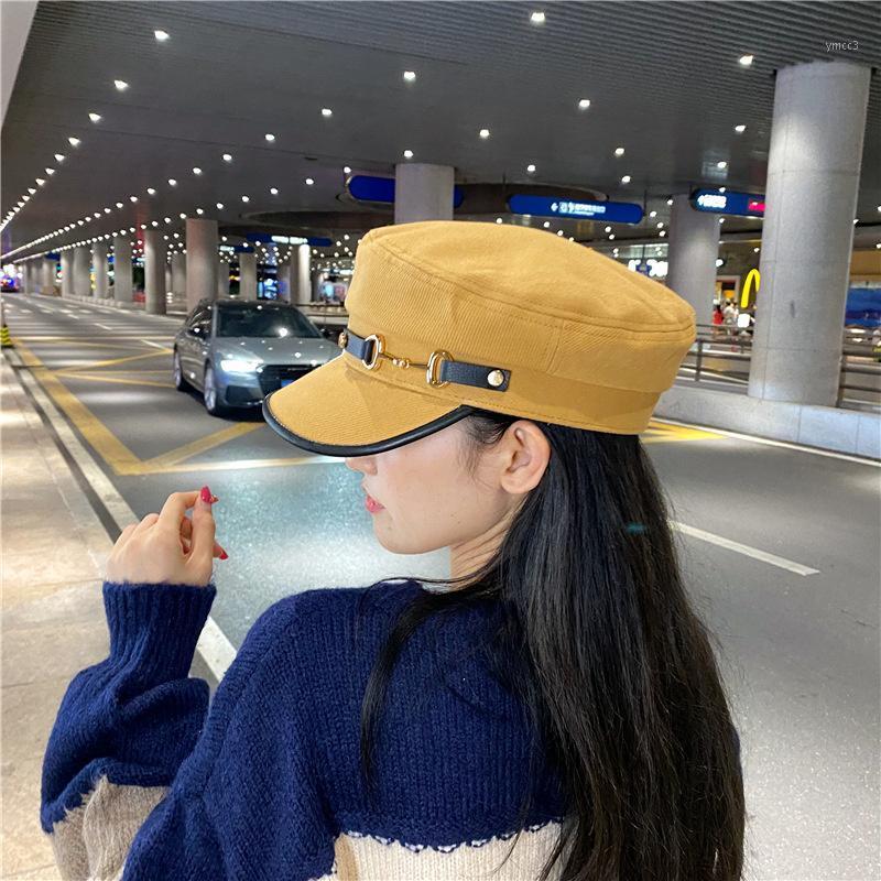 Berets Autumn Women Hats Flat Top Leather Buckle Men Navy Hat Casual Fashion Decoration Retro Sboy, White
Berets Autumn Women Hats Flat Top Leather Buckle Men Navy Hat Casual Fashion Decoration Retro Sboy, White