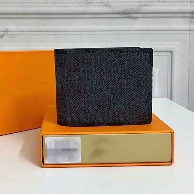 Fashion Men Leather Purses High Quality Billfold Clutch bag Wallet Paris Plaid Style Designers Women Purse Luxury Designer Wallets with Box Card Holder, Black grid
Fashion Men Leather Purses High Quality Billfold Clutch bag Wallet Paris Plaid Style Designers Women Purse Luxury Designer Wallets with Box Card Holder, Black grid