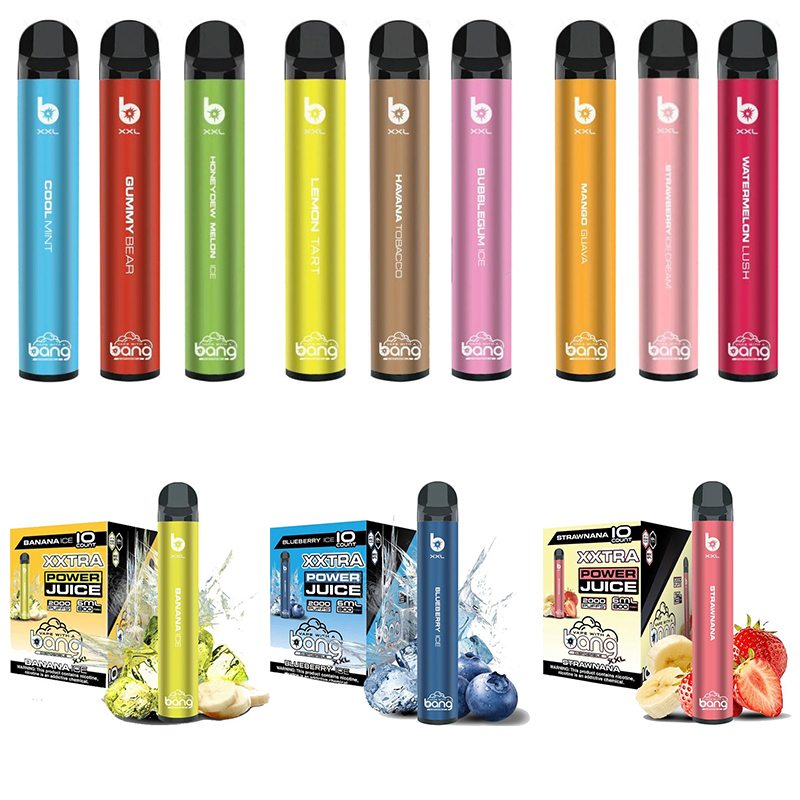 Disposable Vape Pen Bang XXL 2000 Puffs XXTRA Power Juice Kits cigarettes 800mAh Battery 5ML Vapor eCigs Puff bars electronic cigarette
Disposable Vape Pen Bang XXL 2000 Puffs XXTRA Power Juice Kits cigarettes 800mAh Battery 5ML Vapor eCigs Puff bars electronic cigarette