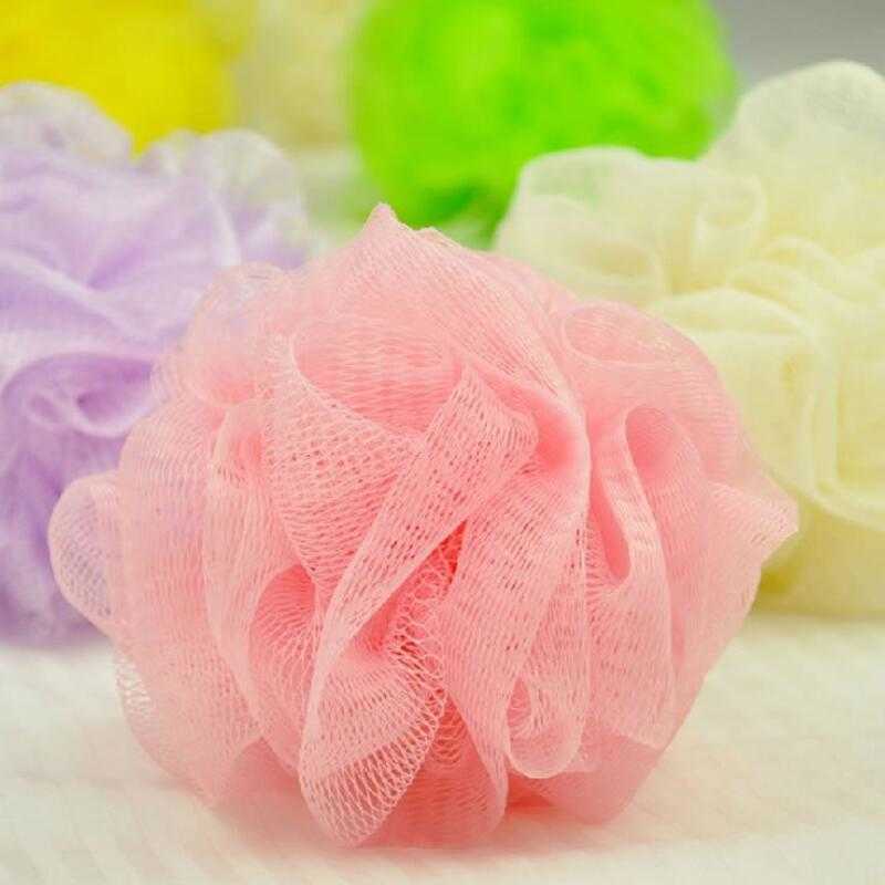 Bathroom supplies Loofah Bath Ball Mesh Sponge Milk Shower Accessories Nylon Mesh Brush Shower Ball 5g Soft Body Cleaning Mesh Brush