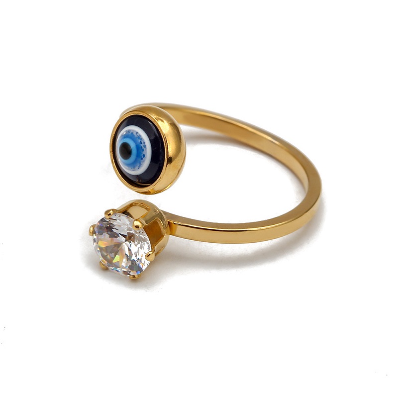 Rhinestone Solitaire Ring Blue Evil Eye Band Rings for Women Girls Open Adjustable Jewelry Gifts
Rhinestone Solitaire Ring Blue Evil Eye Band Rings for Women Girls Open Adjustable Jewelry Gifts