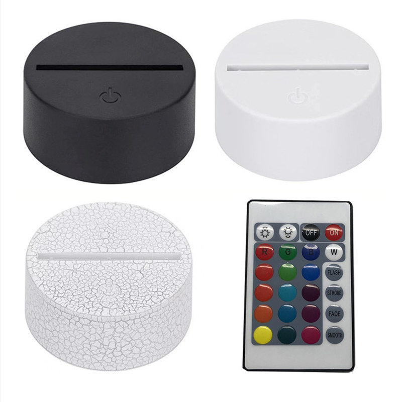 Indoor Lighting RGB Night Lights Touch Switch and Remote Control LED Lamp Base for 3D Illusion Light 4mm Acrylic Lamps Panel 3*AA Battery or
Indoor Lighting RGB Night Lights Touch Switch and Remote Control LED Lamp Base for 3D Illusion Light 4mm Acrylic Lamps Panel 3*AA Battery or