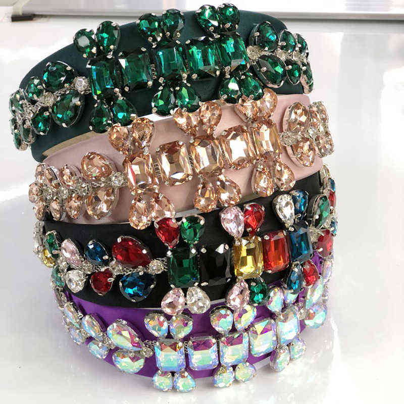 Barqoue Big Rhinestone Hairband Glass Sonte Headband for Women Girls Hair Accessories Y220301
Barqoue Big Rhinestone Hairband Glass Sonte Headband for Women Girls Hair Accessories Y220301
